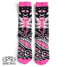 Afbeelding in Gallery-weergave laden, Socks with Angel Cats