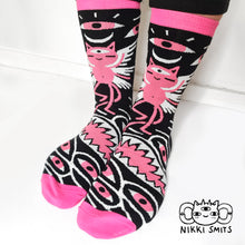 Afbeelding in Gallery-weergave laden, Socks with Angel Cats