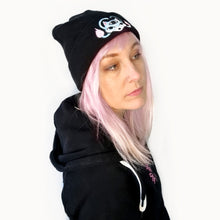Afbeelding in Gallery-weergave laden, Beanie with Demon Dog - organic cotton and recycled polyester