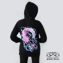 Afbeelding in Gallery-weergave laden, Zip-up hoodie Axolotl - 100% organic cotton
