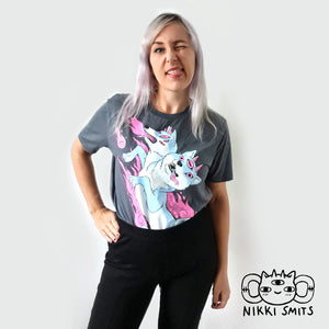 T-shirt with Demon Dog - 100% organic cotton