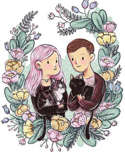 Afbeelding in Gallery-weergave laden, Portrait commission! 3 characters, digital file
