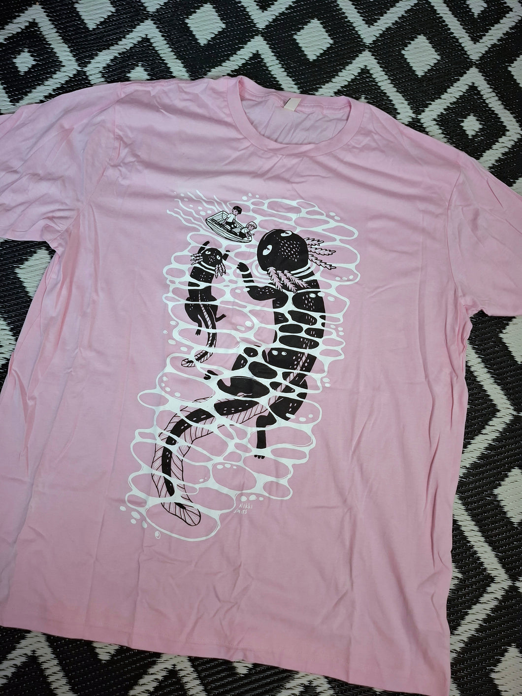 Axolotl pink t-shirt B-grade size XXL