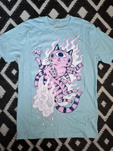 Demon Cat t-shirt B-grade size S