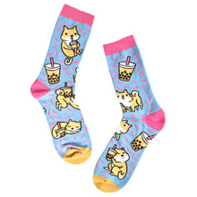 Afbeelding in Gallery-weergave laden, Socks with Shiba and Boba Tea
