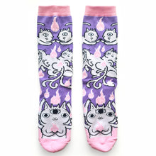 Afbeelding in Gallery-weergave laden, Socks with Demon Cats
