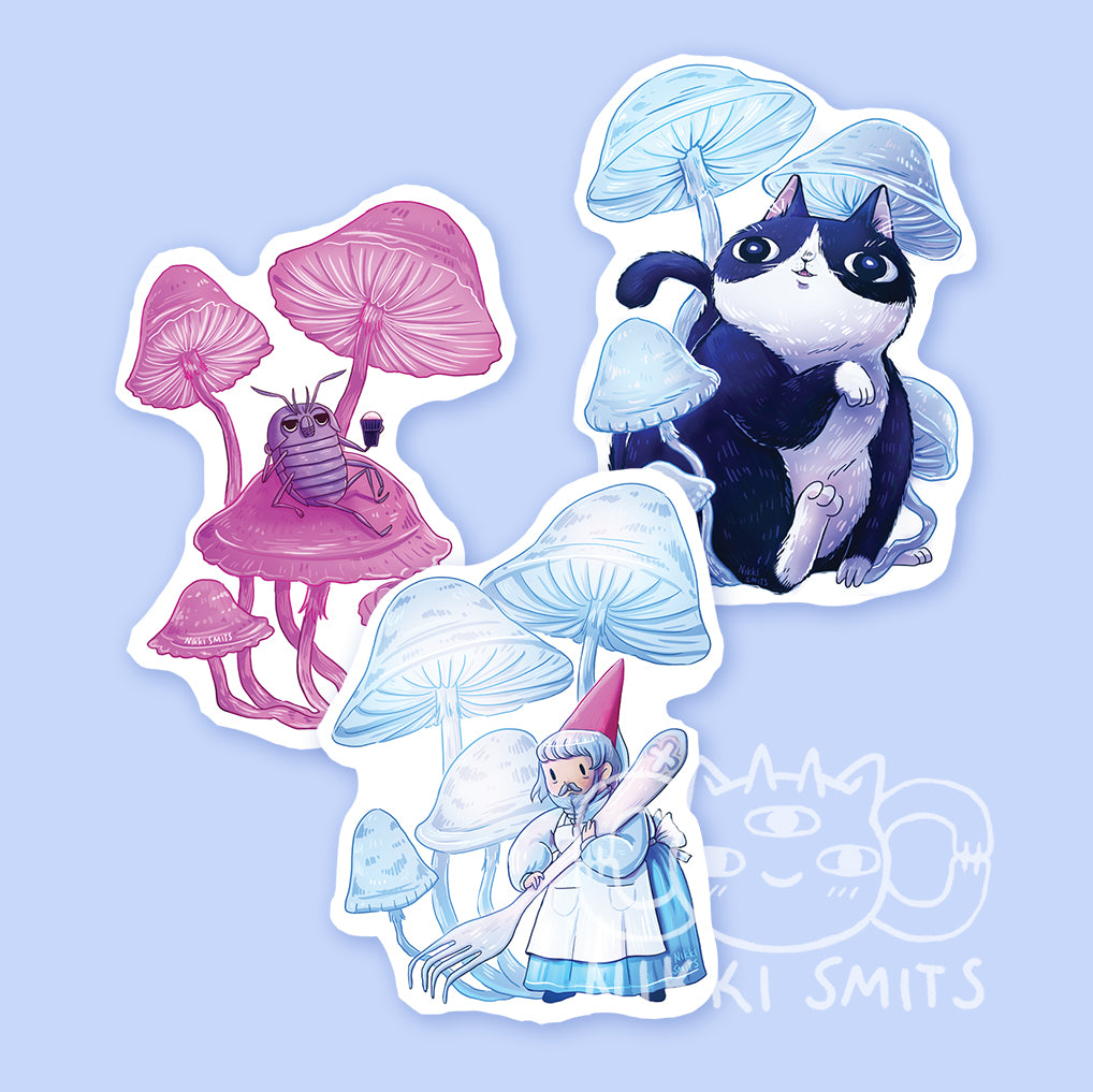 Mushroom Sticker Set