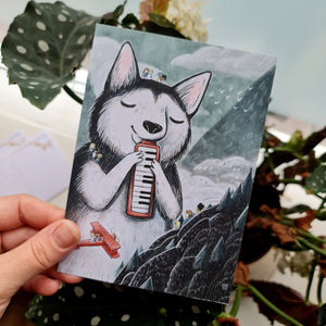 Set of 5 winter postcards