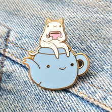 Afbeelding in Gallery-weergave laden, Enamel Pin Tea Cat
