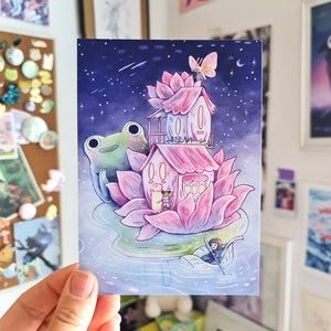 Set of 5 Magical Houses postcards