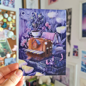 Set of 5 Magical Houses postcards