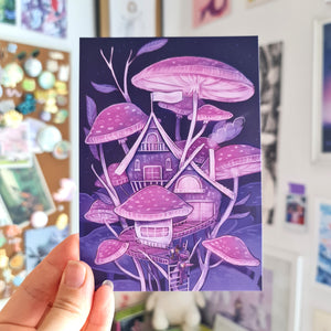 Set of 5 Magical Houses postcards