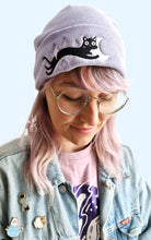 Afbeelding in Gallery-weergave laden, Beanie with Space Longcat - organic cotton and recycled polyester
