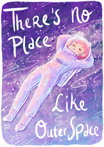 A3 poster There's No Place Like Outer Space SALE!