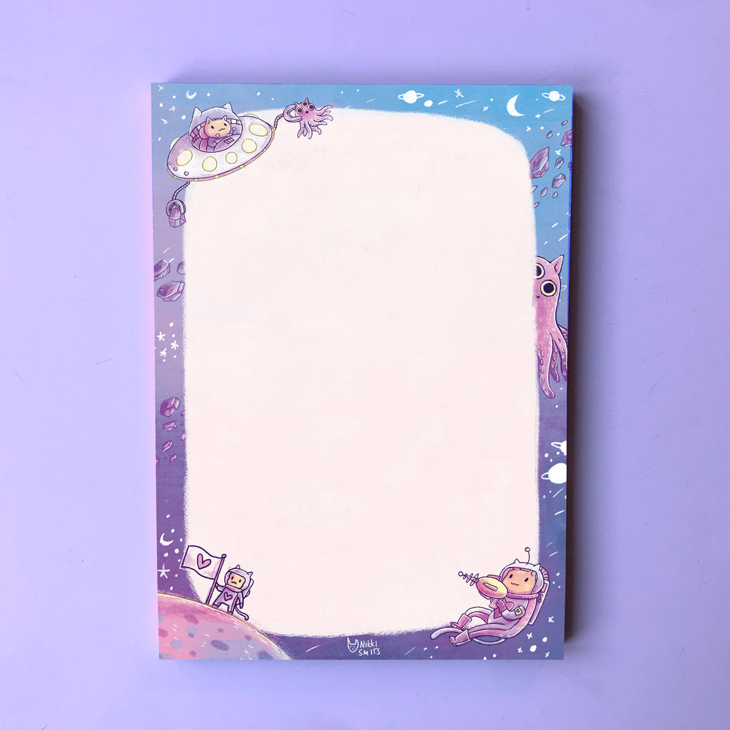 Notepad Space Cats SALE!