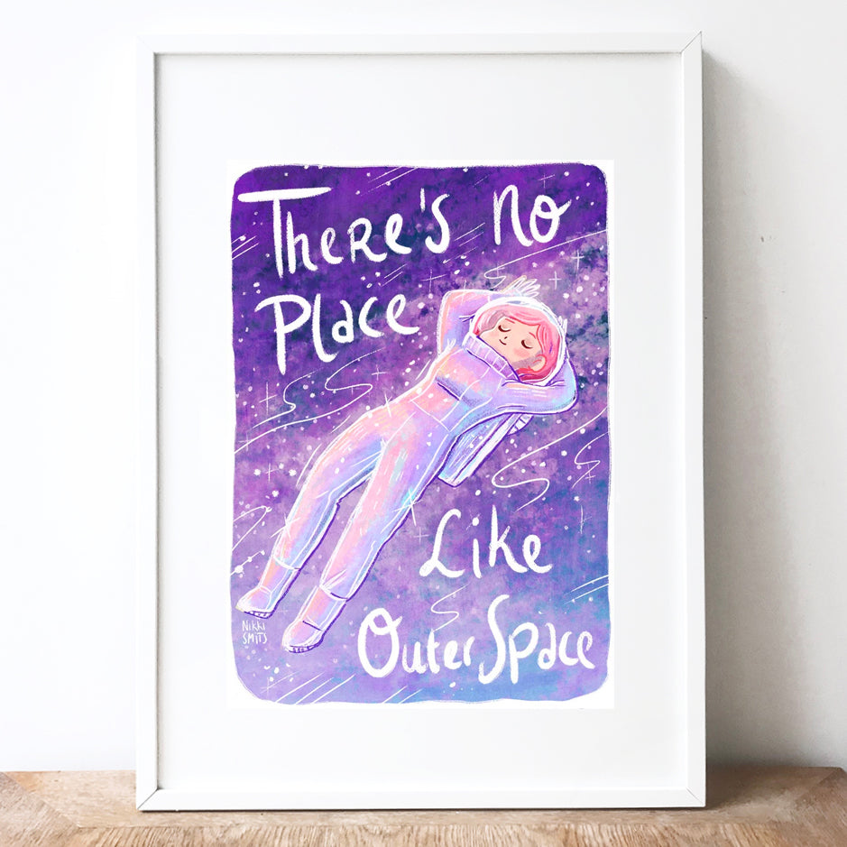 A3 poster There's No Place Like Outer Space SALE!