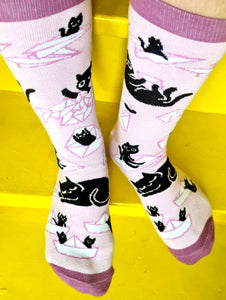 Socks with Mail Cats