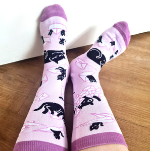 Socks with Mail Cats