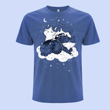 Afbeelding in Gallery-weergave laden, T-shirt with Sleepy Cats - 100% organic cotton
