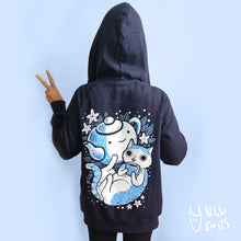 Afbeelding in Gallery-weergave laden, Zip-up hoodie Jasmin Tea Cat - 100% organic cotton
