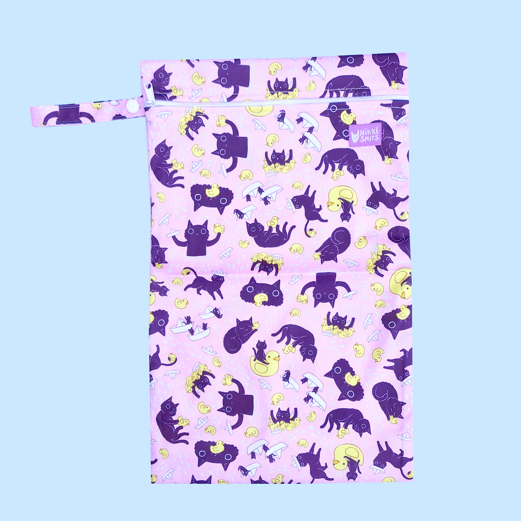 Wetbag Cats and Ducks - Pink SALE!