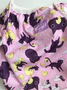 Washable Swimming Diaper with Cats and Ducks - Pink SALE!